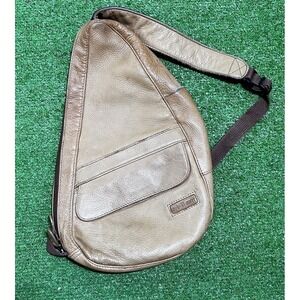 Vintage LL Bean Leather Bag y2k Crossbody Sling Satchel Backpack